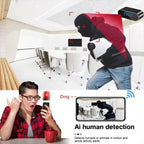 Mini Clock WiFi Camera with Infrared Night Vision Home Wireless Camera