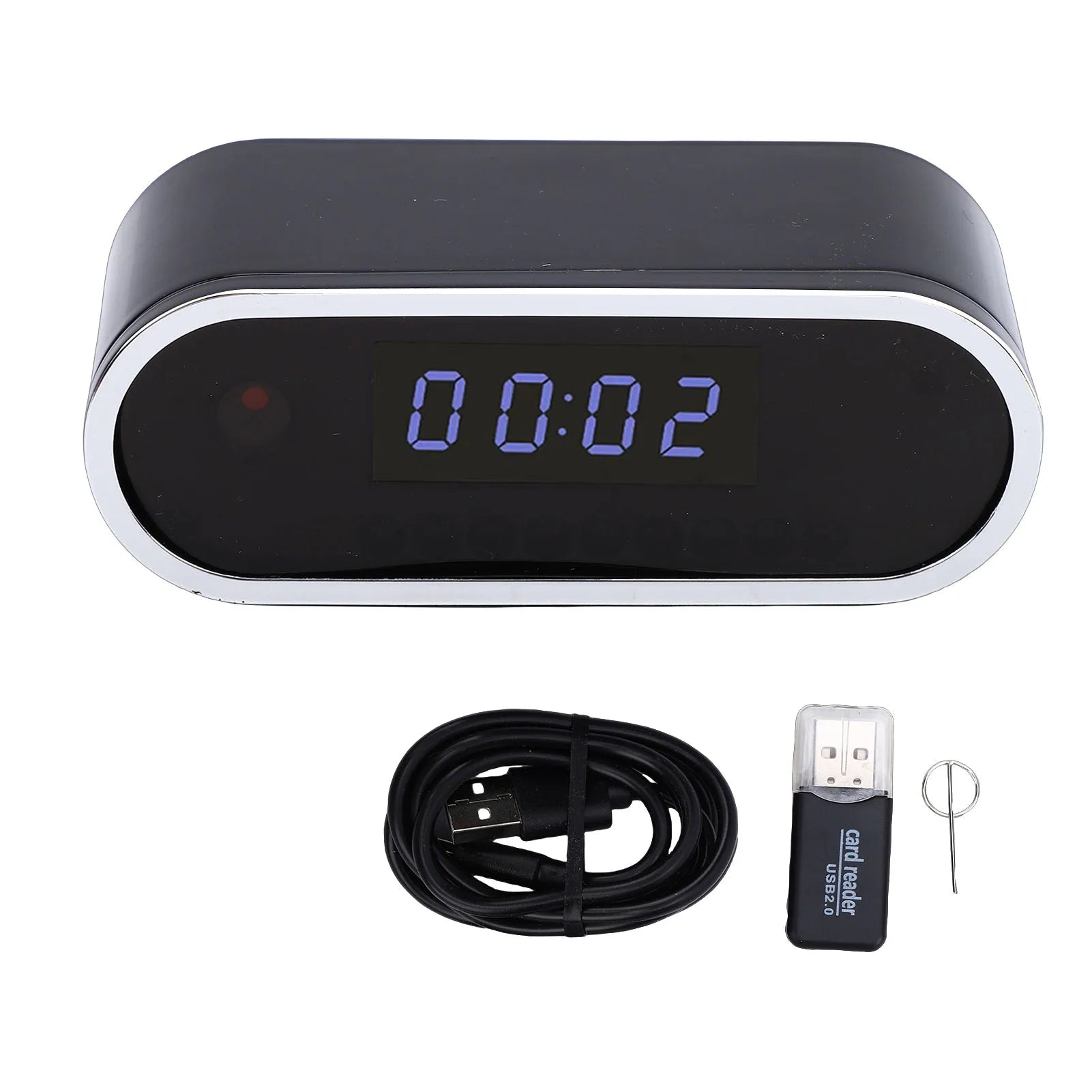 Mini Clock WiFi Camera with Infrared Night Vision Home Wireless Camera